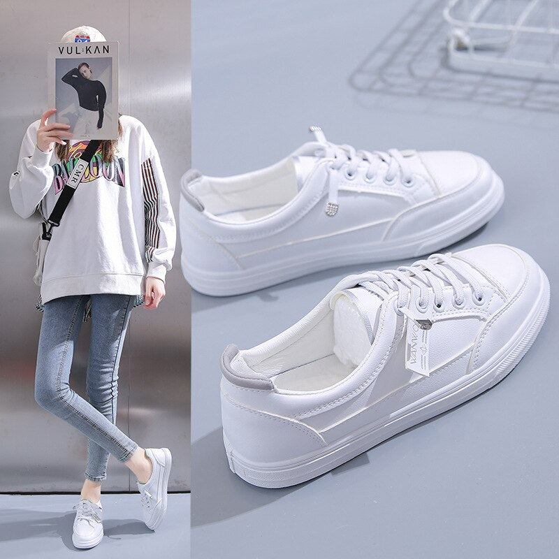 XIAOBANG-2022 Fashion Women's Flat Shoes Casual Comfortable Lightweight Non-slip White Shoes Ladies Elegant Breathable Mesh Flat Shoes