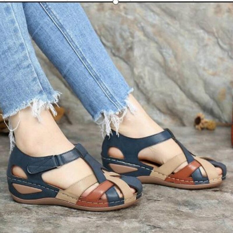 XIAOBANG-2022 summer new women's shoes wedge color matching women's sandals water shoes women's sandals sneakers