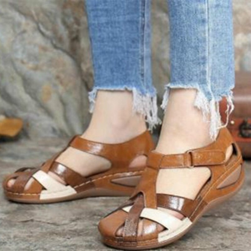 XIAOBANG-2022 summer new women's shoes wedge color matching women's sandals water shoes women's sandals sneakers